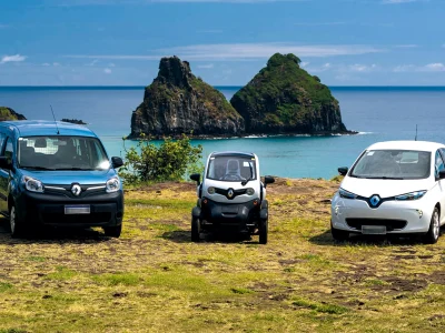 Fernando de Noronha lidera em carros elétricos, mas depende de termelétrica para recarga