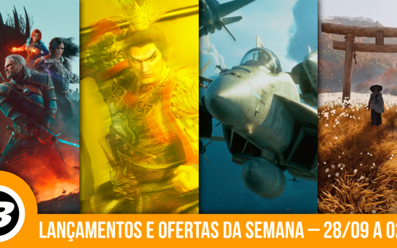 Lançamentos e ofertas imperdíveis de games entre 28/9 e 2/10