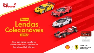 Shell relança campanha de miniaturas da Ferrari com controle via app
