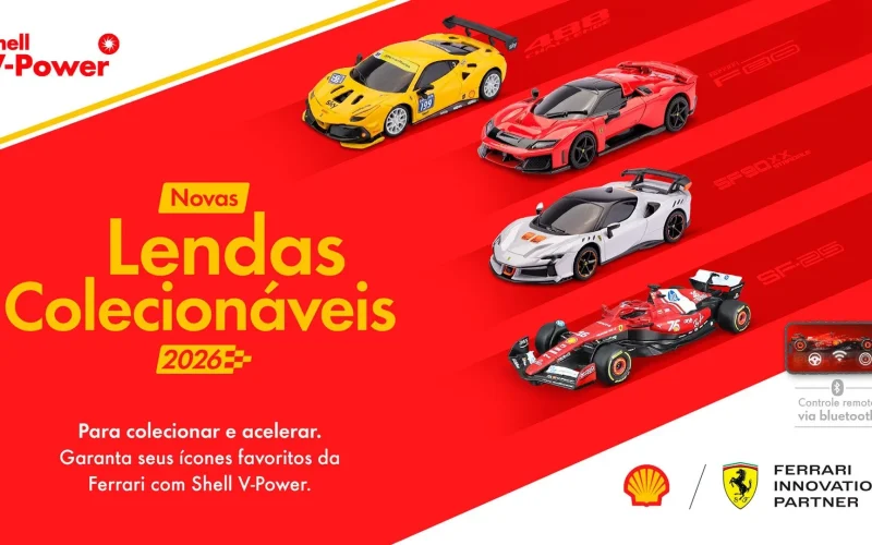 Shell relança campanha de miniaturas da Ferrari com controle via app